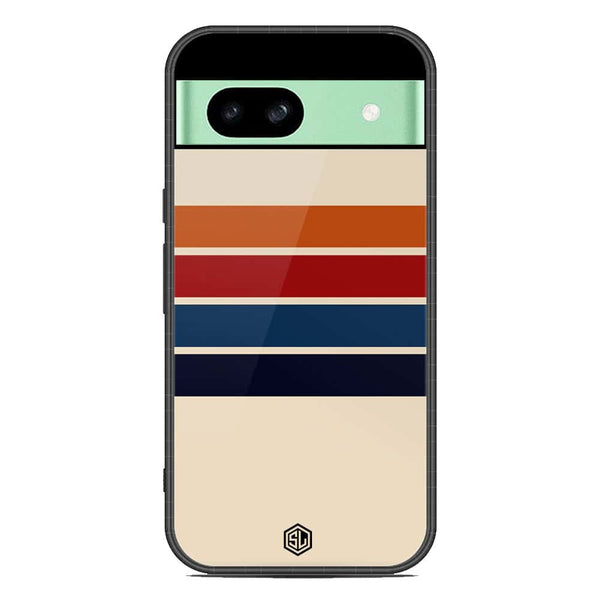 Retro Stripes Series Soft Phone Case - Metal Case - Design 3 - Google Pixel 8a