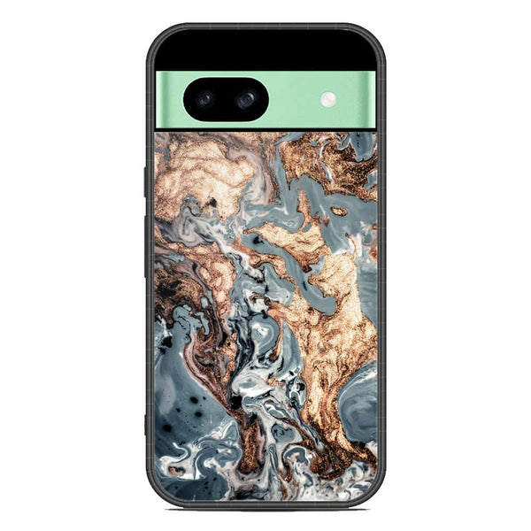 Marble Series Soft Phone Case - Metal Case - Design 5 - Google Pixel 8a