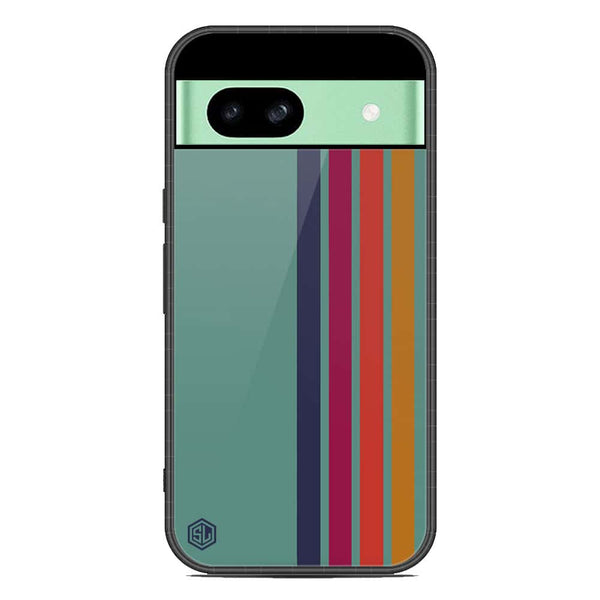Retro Stripes Series Soft Phone Case - Metal Case - Design 5 - Google Pixel 8a