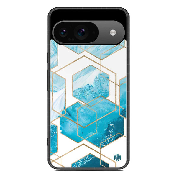 Stylish Marble Series Soft Phone Case - Metal Case - Design 1 - Google Pixel 9