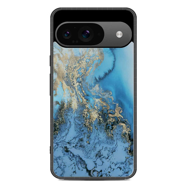 Marble Series Soft Phone Case - Metal Case - Design 2 - Google Pixel 9