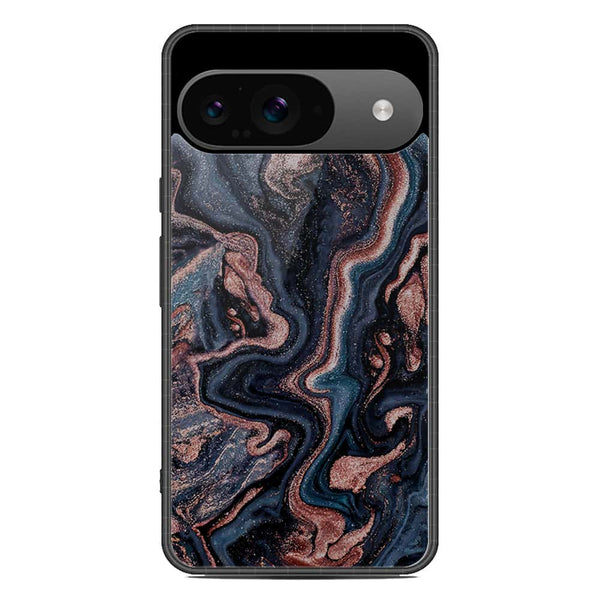 Marble Series Soft Phone Case - Metal Case - Design 4 - Google Pixel 9