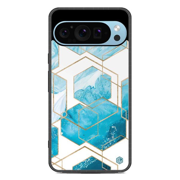 Stylish Marble Series Soft Phone Case - Metal Case - Design 1 - Google Pixel 9 Pro