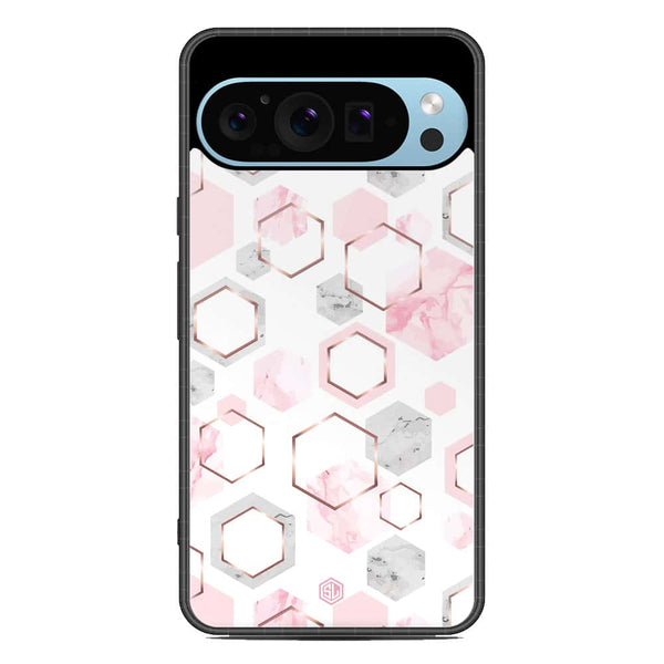 Stylish Marble Series Soft Phone Case - Metal Case - Design 4 - Google Pixel 9 Pro