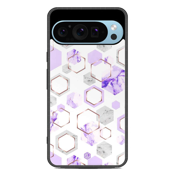 Stylish Marble Series Soft Phone Case - Metal Case - Design 5 - Google Pixel 9 Pro XL