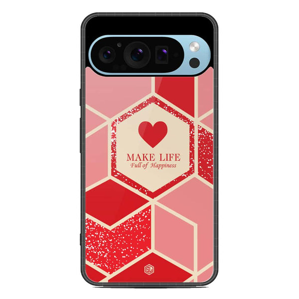 Happiness Series Soft Phone Case - Metal Case - Design 5 - Google Pixel 9 Pro XL