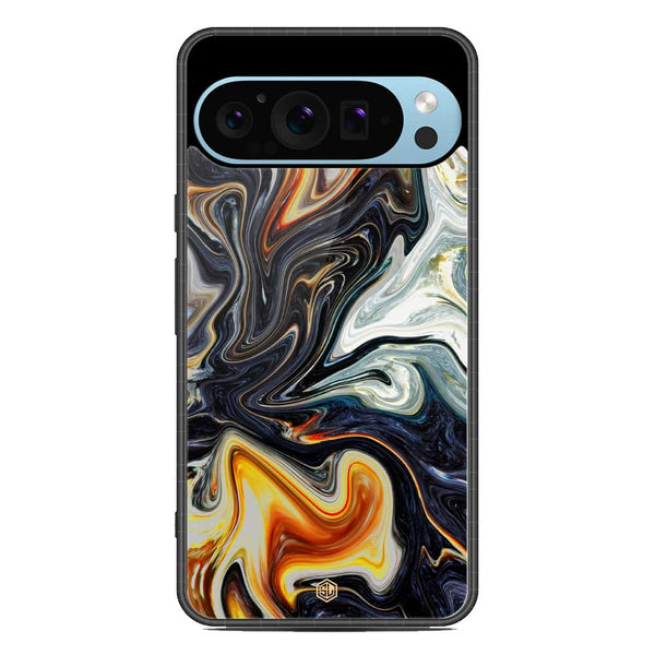 Marble Series Soft Phone Case - Metal Case - Design 1 - Google Pixel 9 Pro XL