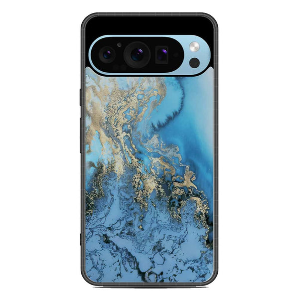 Marble Series Soft Phone Case - Metal Case - Design 2 - Google Pixel 9 Pro