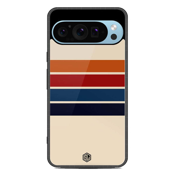 Retro Stripes Series Soft Phone Case - Metal Case - Design 3 - Google Pixel 9 Pro
