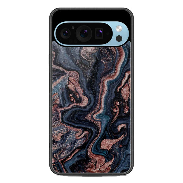 Marble Series Soft Phone Case - Metal Case - Design 4 - Google Pixel 9 Pro XL