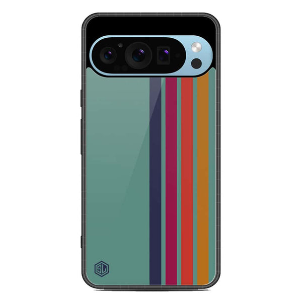 Retro Stripes Series Soft Phone Case - Metal Case - Design 5 - Google Pixel 9 Pro XL