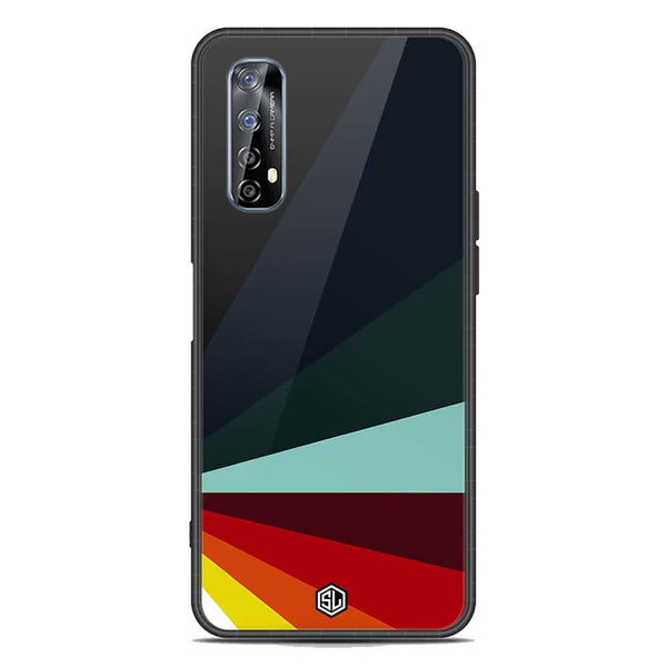 Retro Stripes Series Soft Phone Case - Metal Case - Design 1 - Realme 7