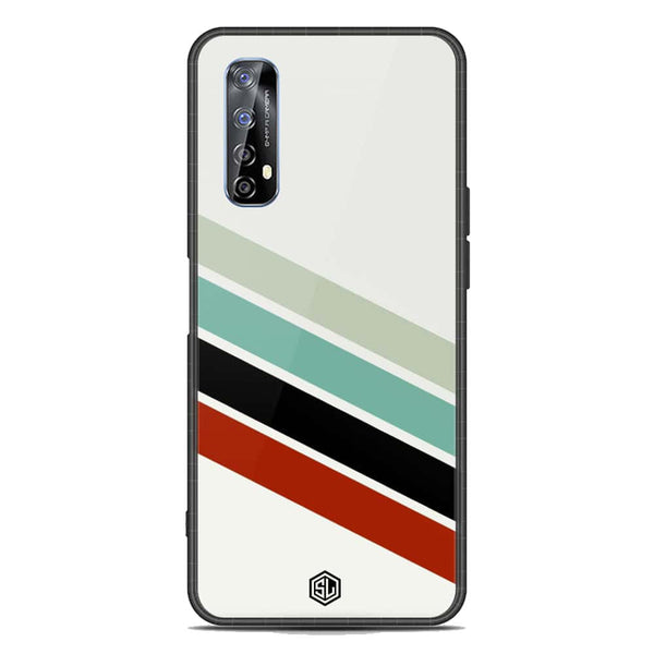 Retro Stripes Series Soft Phone Case - Metal Case - Design 2 - Realme 7