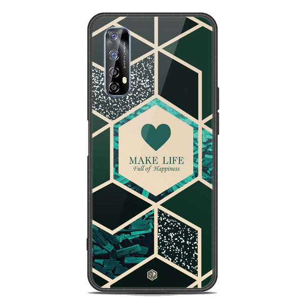 Happiness Series Soft Phone Case - Metal Case - Design 4 - Realme 7