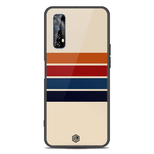 Retro Stripes Series Soft Phone Case - Metal Case - Design 3 - Realme 7