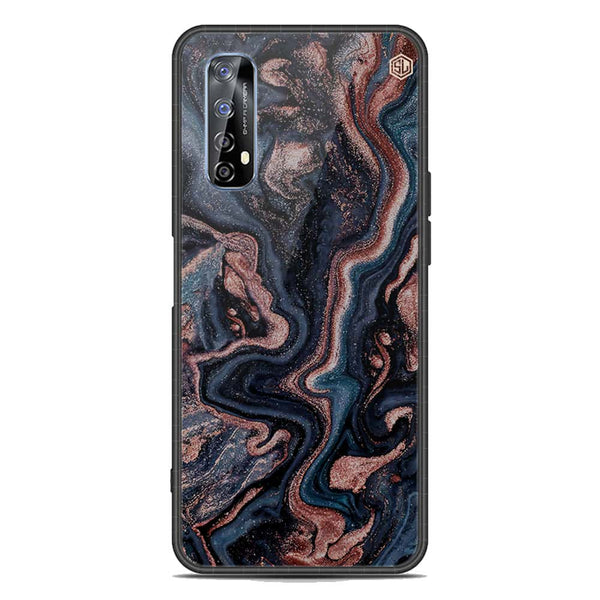 Marble Series Soft Phone Case - Metal Case - Design 4 - Realme 7