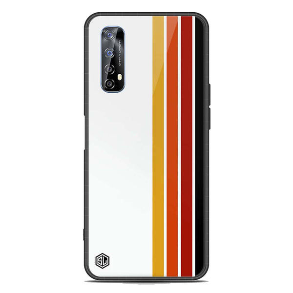 Retro Stripes Series Soft Phone Case - Metal Case - Design 4 - Realme 7
