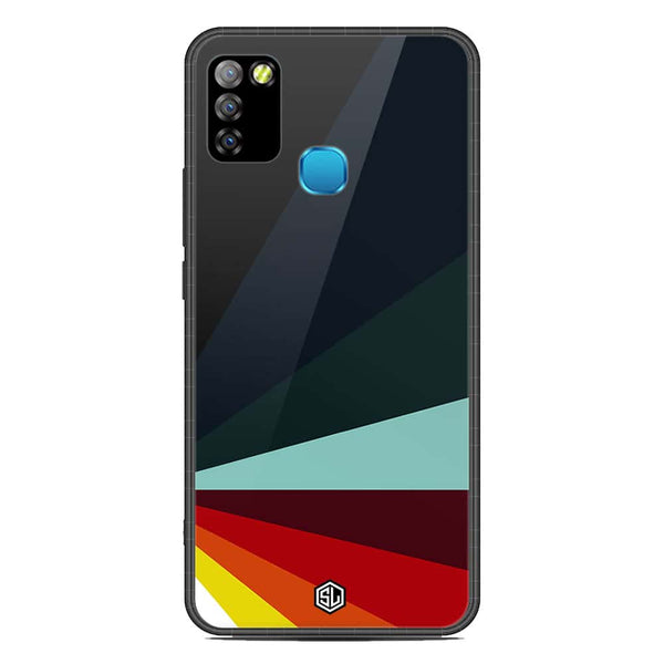Retro Stripes Series Soft Phone Case - Metal Case - Design 1 - Infinix Smart 5