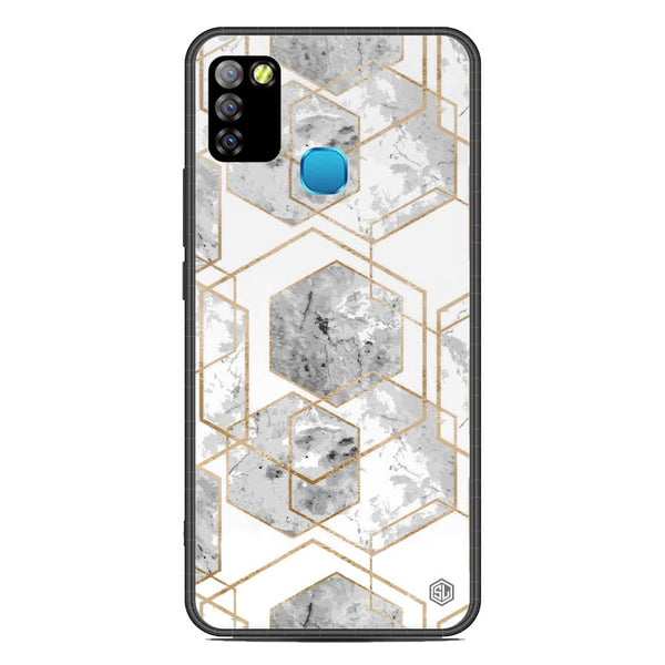 Stylish Marble Series Soft Phone Case - Metal Case - Design 2 - Infinix Smart 5