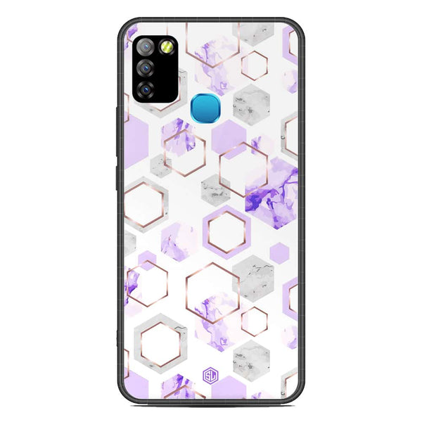 Stylish Marble Series Soft Phone Case - Metal Case - Design 5 - Infinix Smart 5