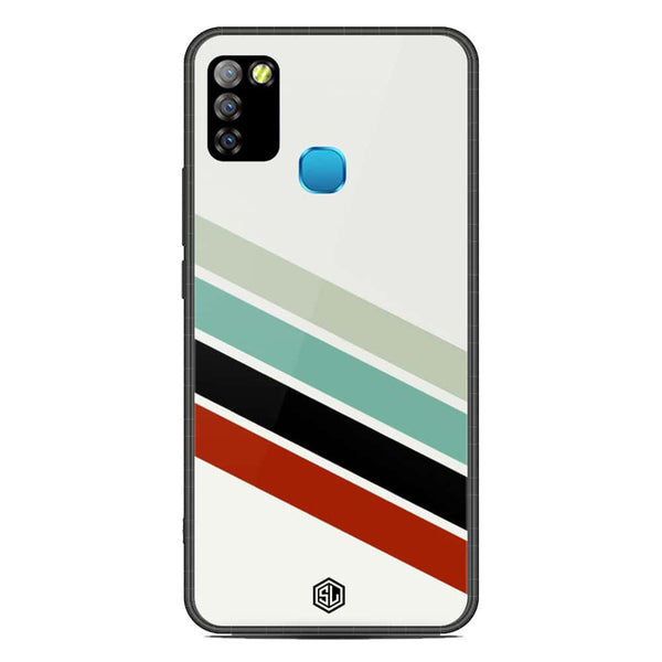 Retro Stripes Series Soft Phone Case - Metal Case - Design 2 - Infinix Smart 5