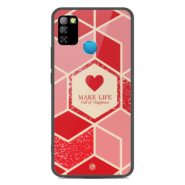 Happiness Series Soft Phone Case - Metal Case - Design 5 - Infinix Smart 5