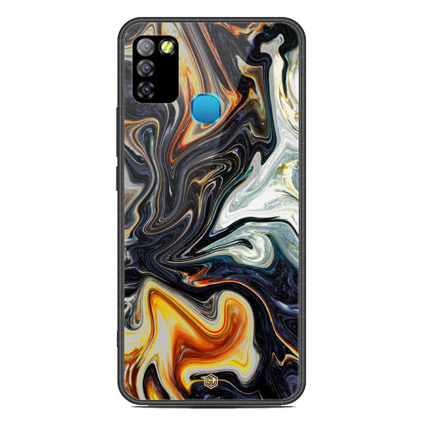 Marble Series Soft Phone Case - Metal Case - Design 1 - Infinix Smart 5