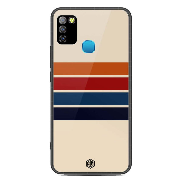 Retro Stripes Series Soft Phone Case - Metal Case - Design 3 - Infinix Smart 5