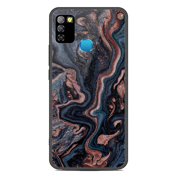 Marble Series Soft Phone Case - Metal Case - Design 4 - Infinix Smart 5