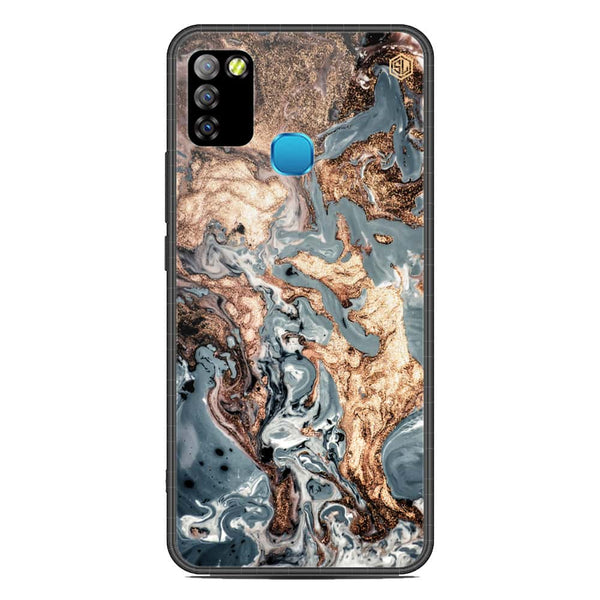 Marble Series Soft Phone Case - Metal Case - Design 5 - Infinix Smart 5