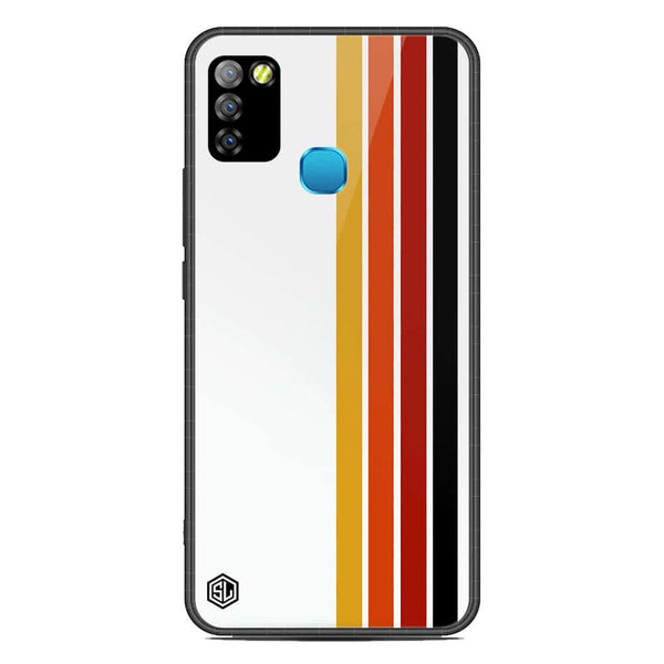 Retro Stripes Series Soft Phone Case - Metal Case - Design 4 - Infinix Smart 5