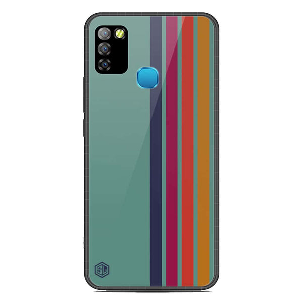 Retro Stripes Series Soft Phone Case - Metal Case - Design 5 - Infinix Smart 5