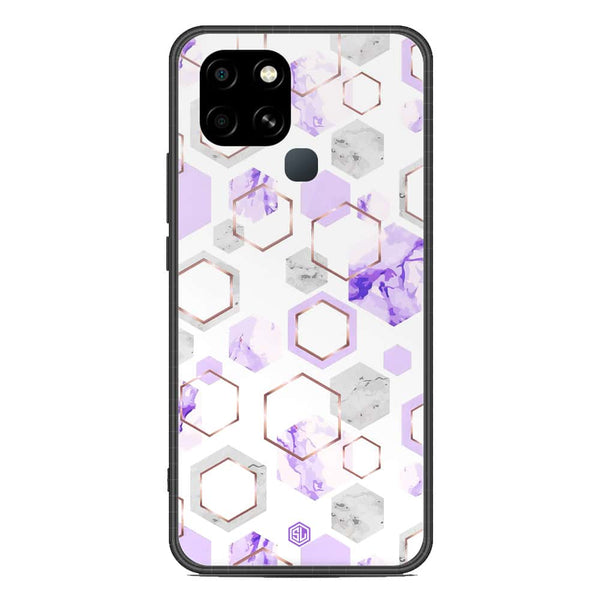Stylish Marble Series Soft Phone Case - Metal Case - Design 5 - Infinix Smart 6