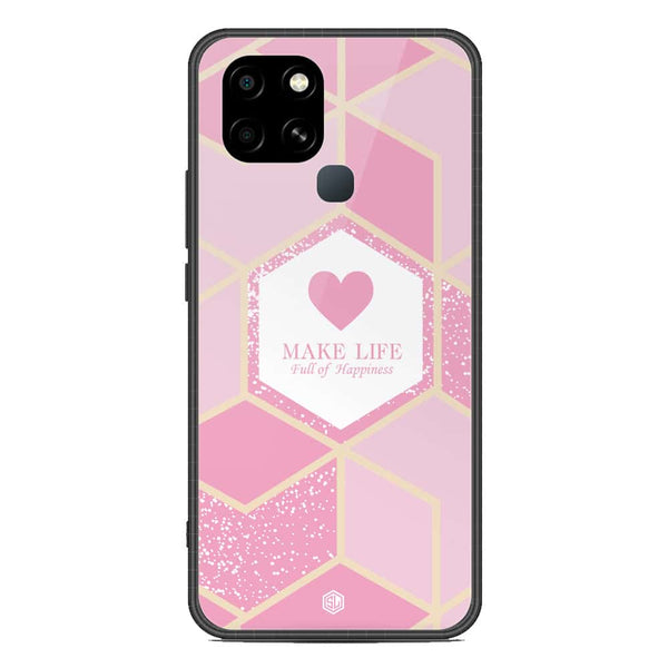 Happiness Series Soft Phone Case - Metal Case - Design 3 - Infinix Smart 6
