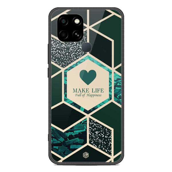 Happiness Series Soft Phone Case - Metal Case - Design 4 - Infinix Smart 6