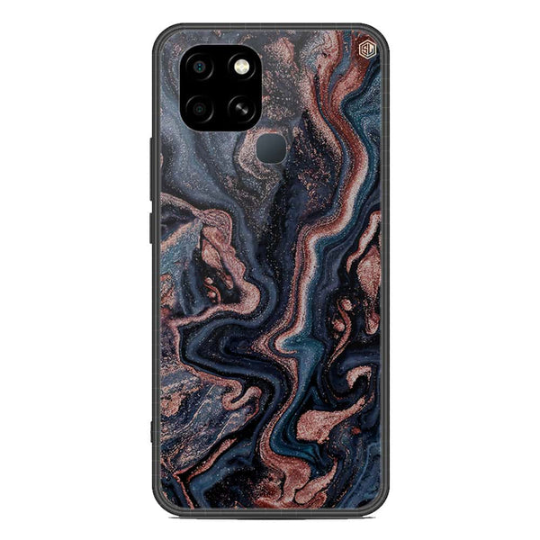 Marble Series Soft Phone Case - Metal Case - Design 4 - Infinix Smart 6