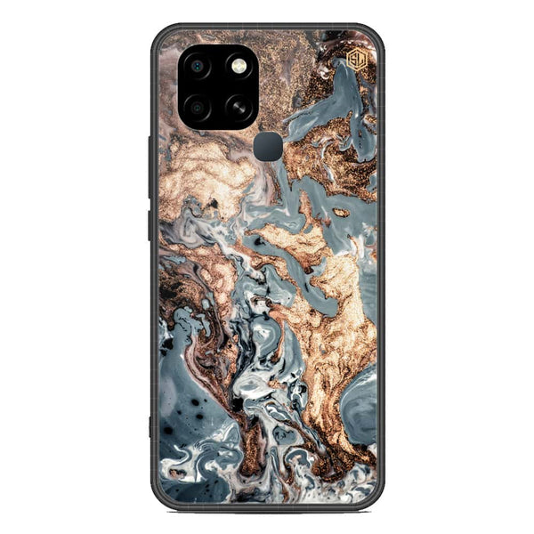 Marble Series Soft Phone Case - Metal Case - Design 5 - Infinix Smart 6