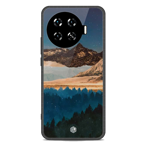 Mountains Wanderlust Series Soft Phone Case - Metal Case - Design 1 - Tecno Spark 20 Pro Plus