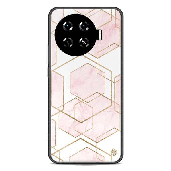 Stylish Marble Series Soft Phone Case - Metal Case - Design 3 - Tecno Spark 20 Pro Plus