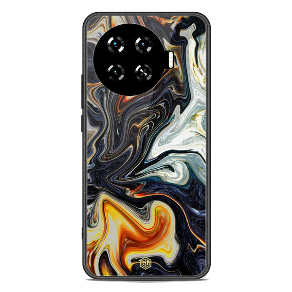 Marble Series Soft Phone Case - Metal Case - Design 1 - Tecno Spark 20 Pro Plus
