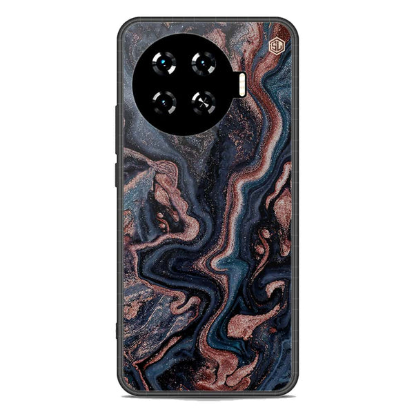 Marble Series Soft Phone Case - Metal Case - Design 4 - Tecno Spark 20 Pro Plus
