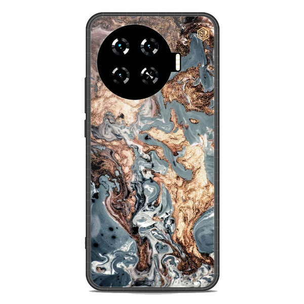 Marble Series Soft Phone Case - Metal Case - Design 5 - Tecno Spark 20 Pro Plus
