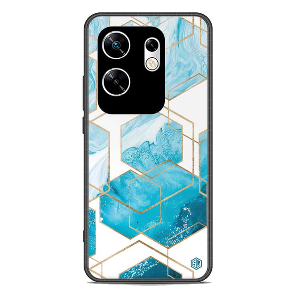 Stylish Marble Series Soft Phone Case - Metal Case - Design 1 - Infinix Zero 30 4G