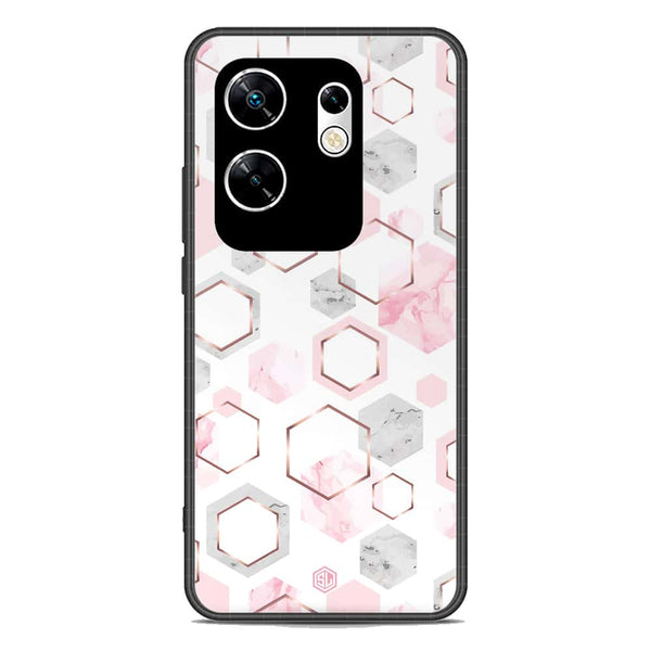 Stylish Marble Series Soft Phone Case - Metal Case - Design 4 - Infinix Zero 30 4G