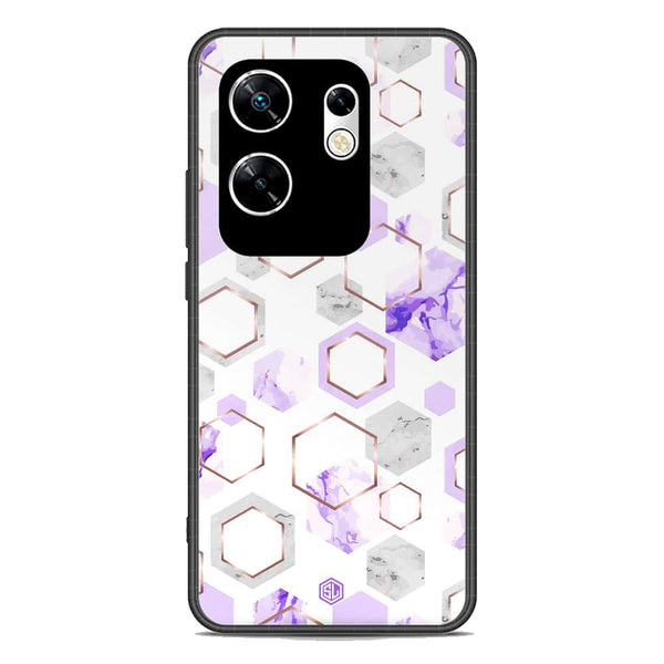 Stylish Marble Series Soft Phone Case - Metal Case - Design 5 - Infinix Zero 30 4G