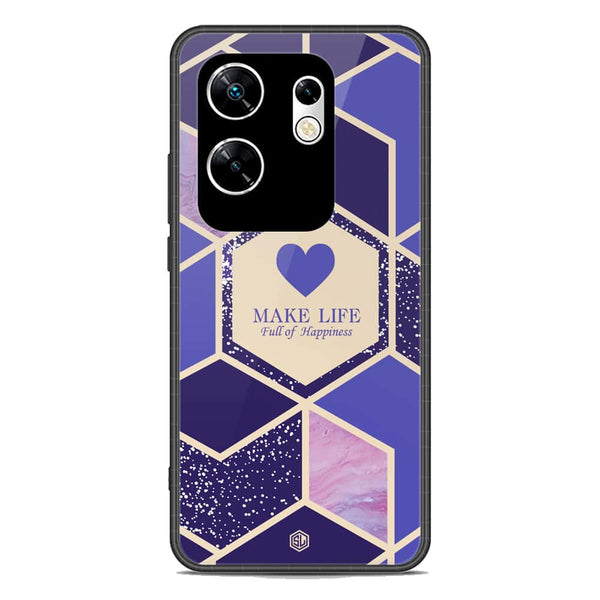 Happiness Series Soft Phone Case - Metal Case - Design 2 - Infinix Zero 30 4G