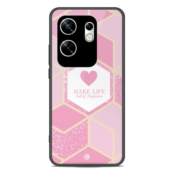 Happiness Series Soft Phone Case - Metal Case - Design 3 - Infinix Zero 30 4G