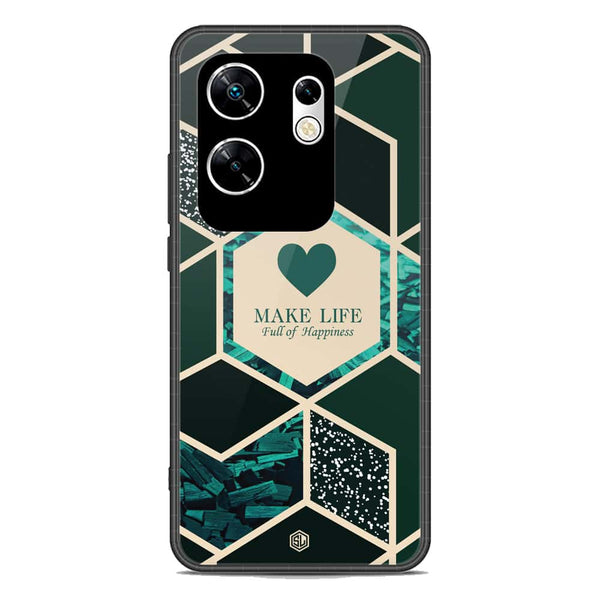 Happiness Series Soft Phone Case - Metal Case - Design 4 - Infinix Zero 30 4G
