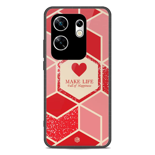 Happiness Series Soft Phone Case - Metal Case - Design 5 - Infinix Zero 30 4G