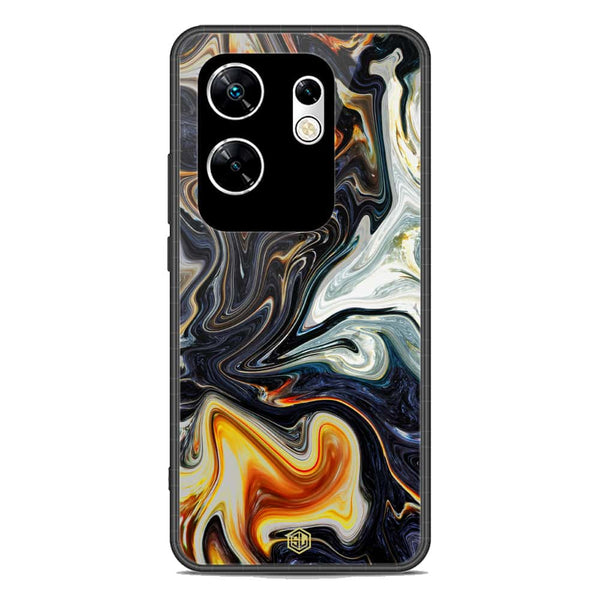 Marble Series Soft Phone Case - Metal Case - Design 1 - Infinix Zero 30 4G
